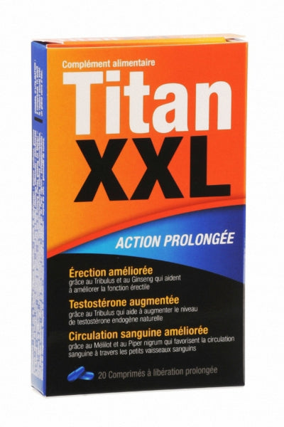 Titan XXL (20 comprimés) - stimulant sexuel — Erection et éjaculation | ÉCRIN
