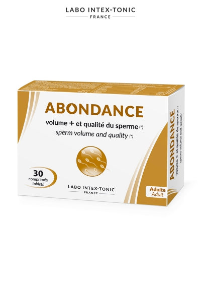 Abondance - Amélioration du sperme (30 comprimés) — Erection et éjaculation | ÉCRIN