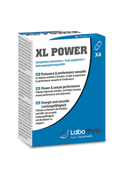 XL Power (4 gélules) - Aphrodisiaque — Erection et éjaculation | ÉCRIN