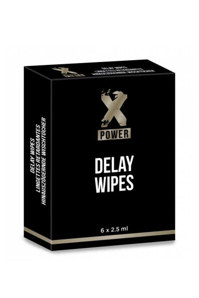 6 lingettes retardantes - XPOWER — Erection et éjaculation | ÉCRIN