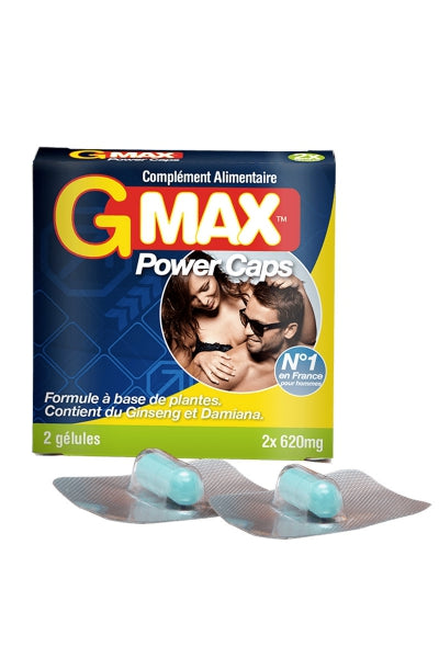 G-Max Power Caps Homme (2 gélules) — Erection et éjaculation | ÉCRIN