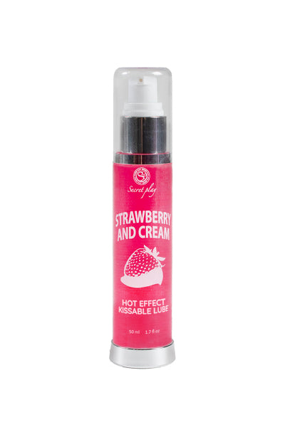 Lubrifiant chauffant goût fraise chantilly - Secret Play — Lubrifiants Hybrides | ÉCRIN