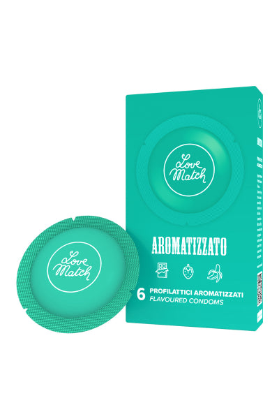 6 préservatifs aromatisés Love Match — Préservatifs | ÉCRIN