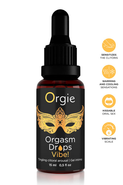 Gel d'excitation du Clitoris Orgasm Drops Vibe 15ml — Clitoris et point G | ÉCRIN