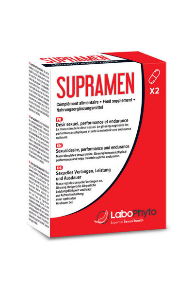Supramen (2 gélules) - Aphrodisiaque — Erection et éjaculation | ÉCRIN