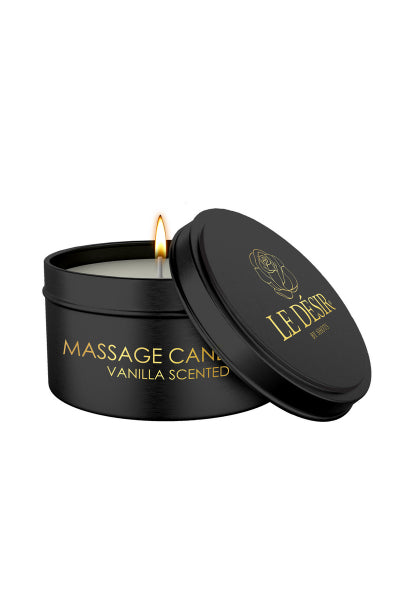 Bougie de massage érotique vanille 100g - Le Désir — Bougies de massage | ÉCRIN