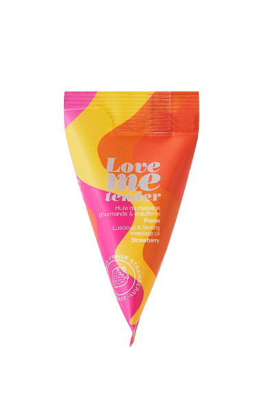 Berlingot huile massage comestible Fraise — Huiles et crèmes | ÉCRIN