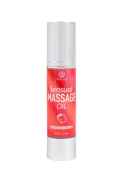 Huile de massage Fraise - Secret Play — Huiles et crèmes | ÉCRIN
