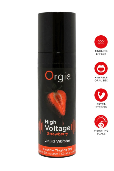 Gel d'excitation High Voltage Liquid Vibrator Fraise - Orgie — Libido, énergie sexuelle | ÉCRIN