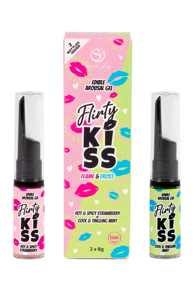Pack 2 gels pour sexe oral Flirty Kiss - Secret Play — Fellation et cunnilingus | ÉCRIN