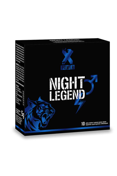 Booster sexuel masculin à effet rapide Night Legend (10 gélules) — Erection et éjaculation | ÉCRIN