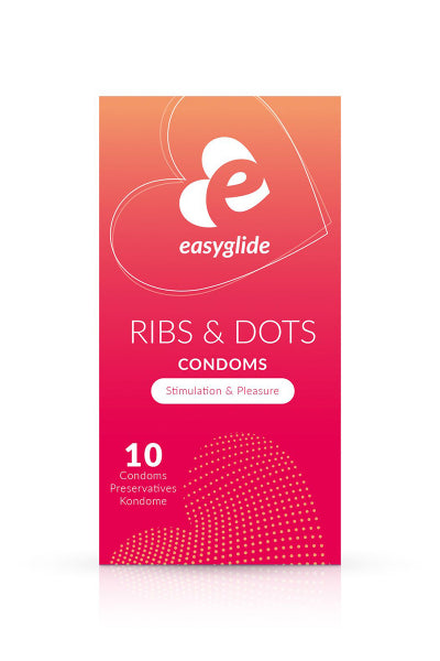 10 préservatifs Ribs and Dots - EasyGlide — Préservatifs | ÉCRIN