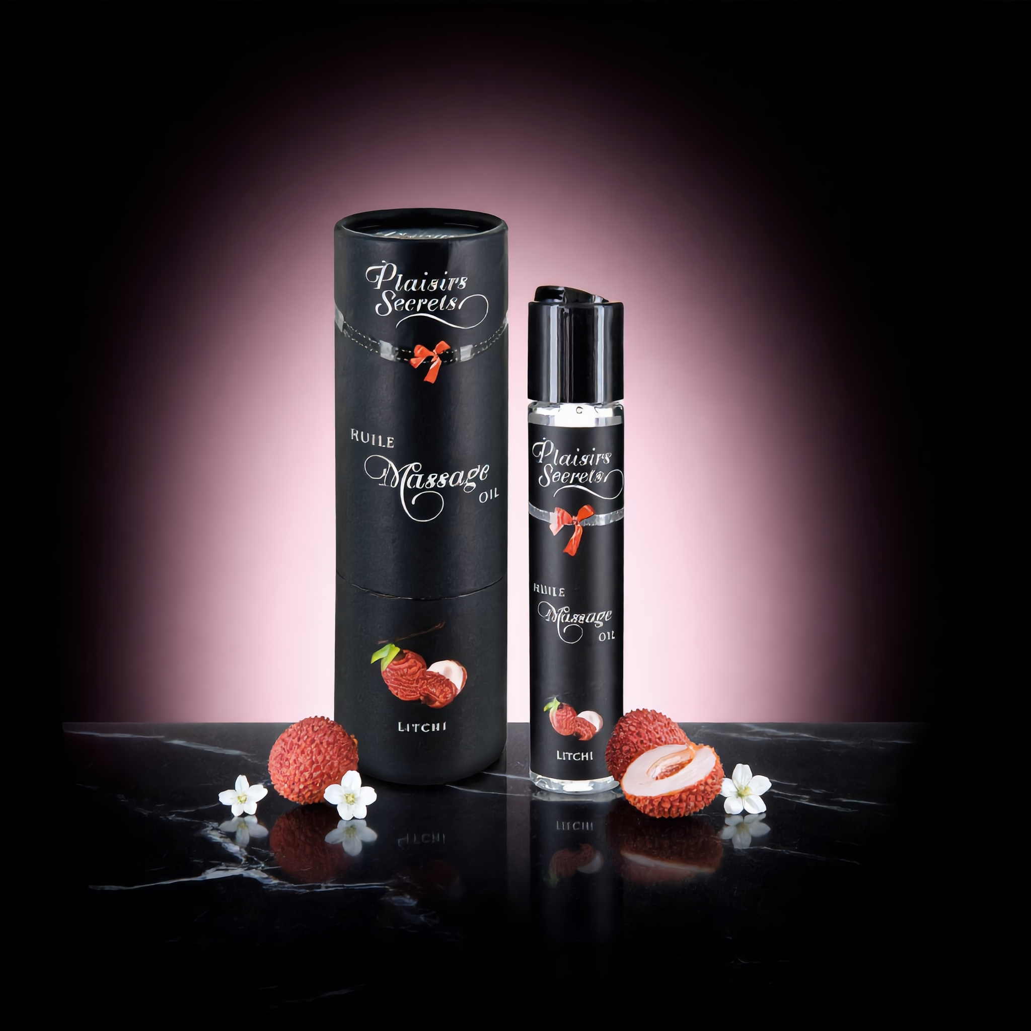 Huile de massage gourmande - Litchi vue 2 | ÉCRIN