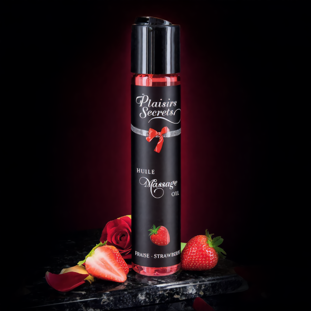 Huile de massage gourmande - Fraise — Huiles et crèmes | ÉCRIN