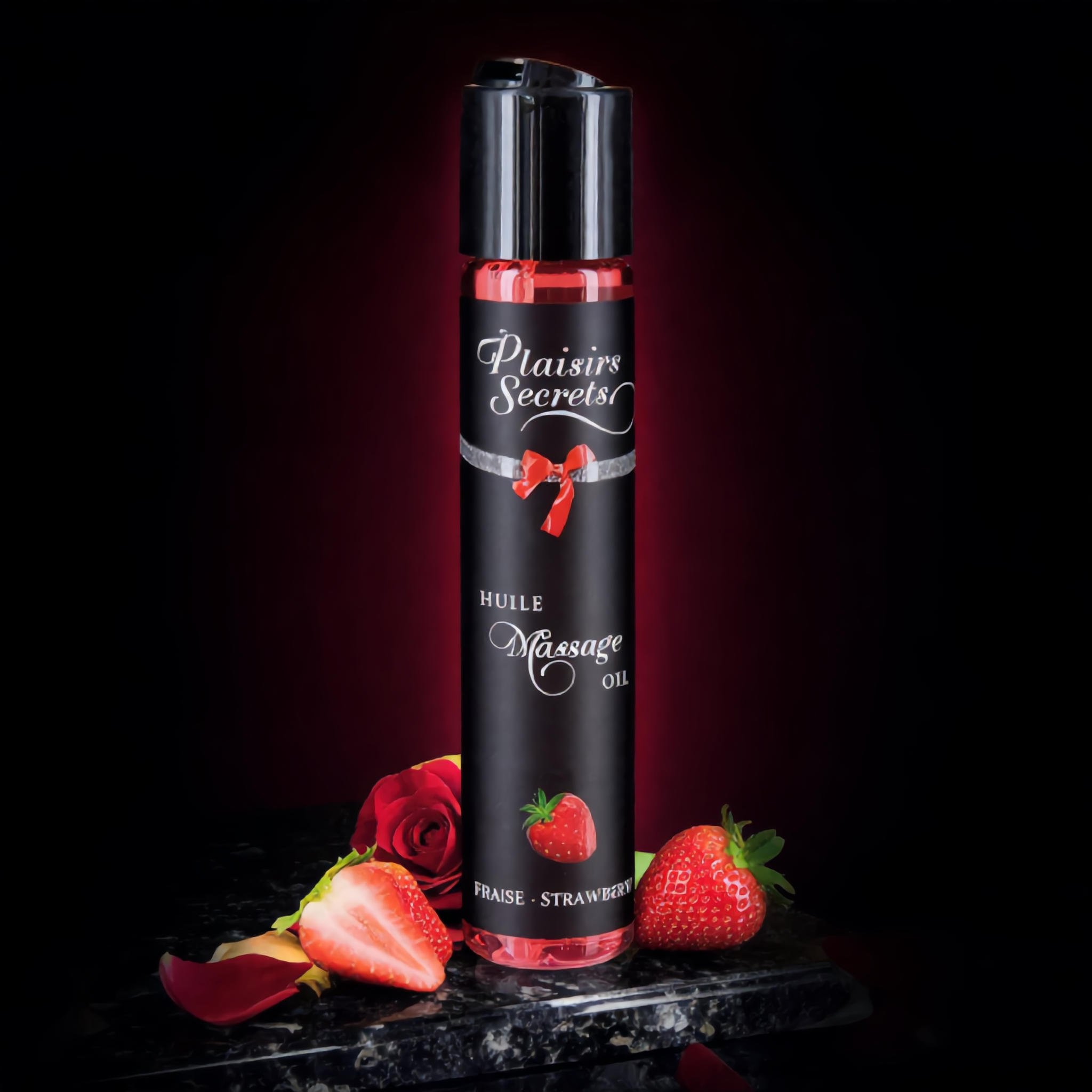 Huile de massage gourmande - Fraise — Huiles et crèmes | ÉCRIN