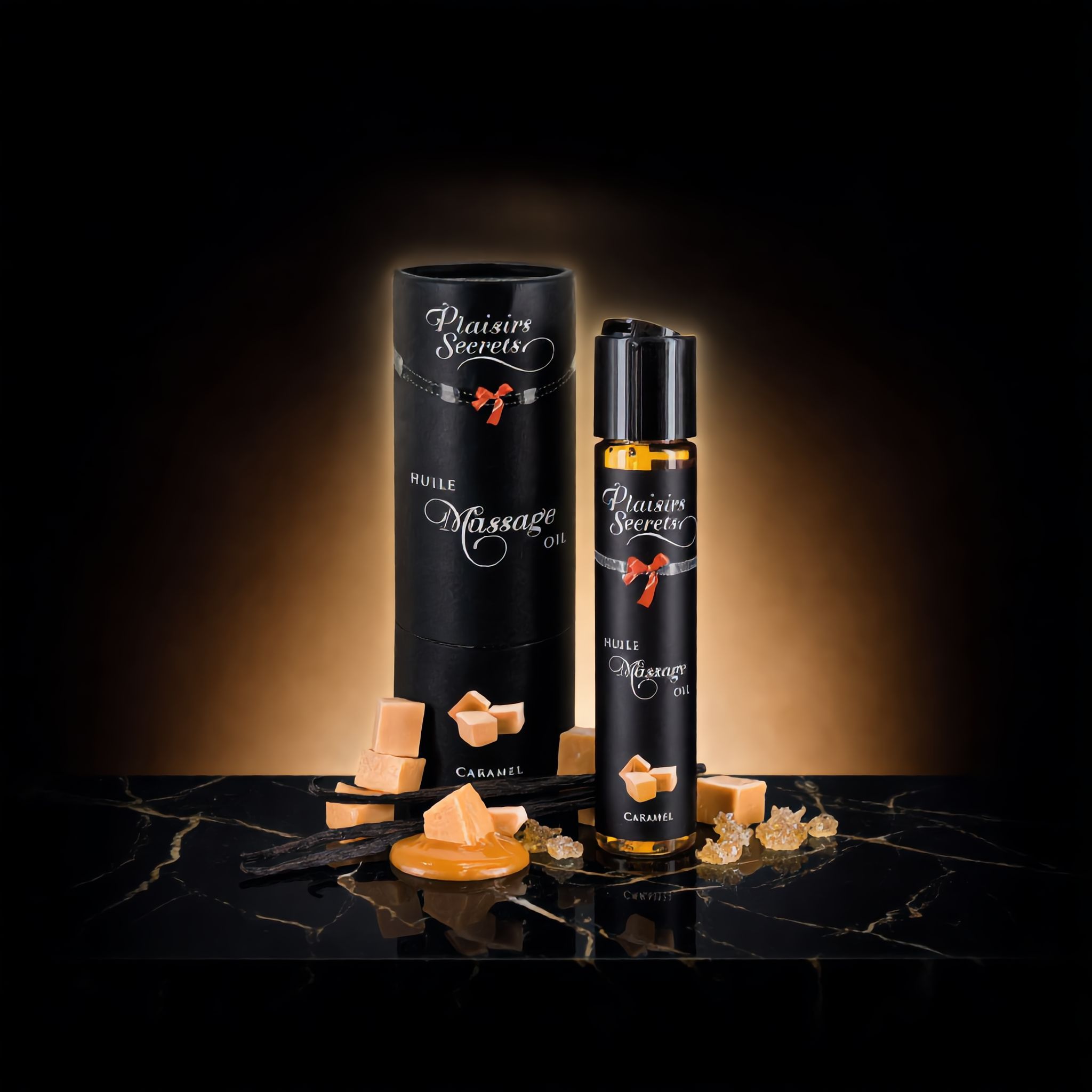 Huile de massage gourmande - Caramel vue 2 | ÉCRIN