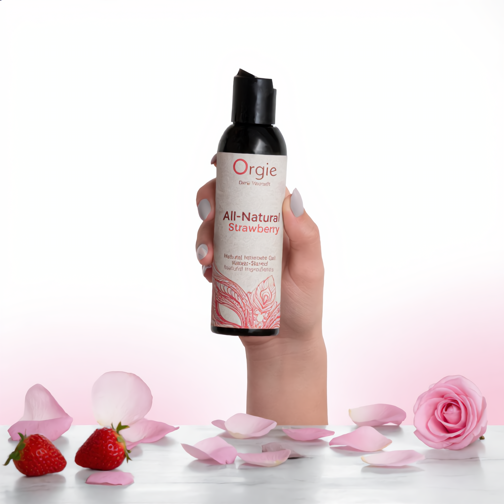 Gel intime naturel All Natural fraise 150ml vue 2 | ÉCRIN