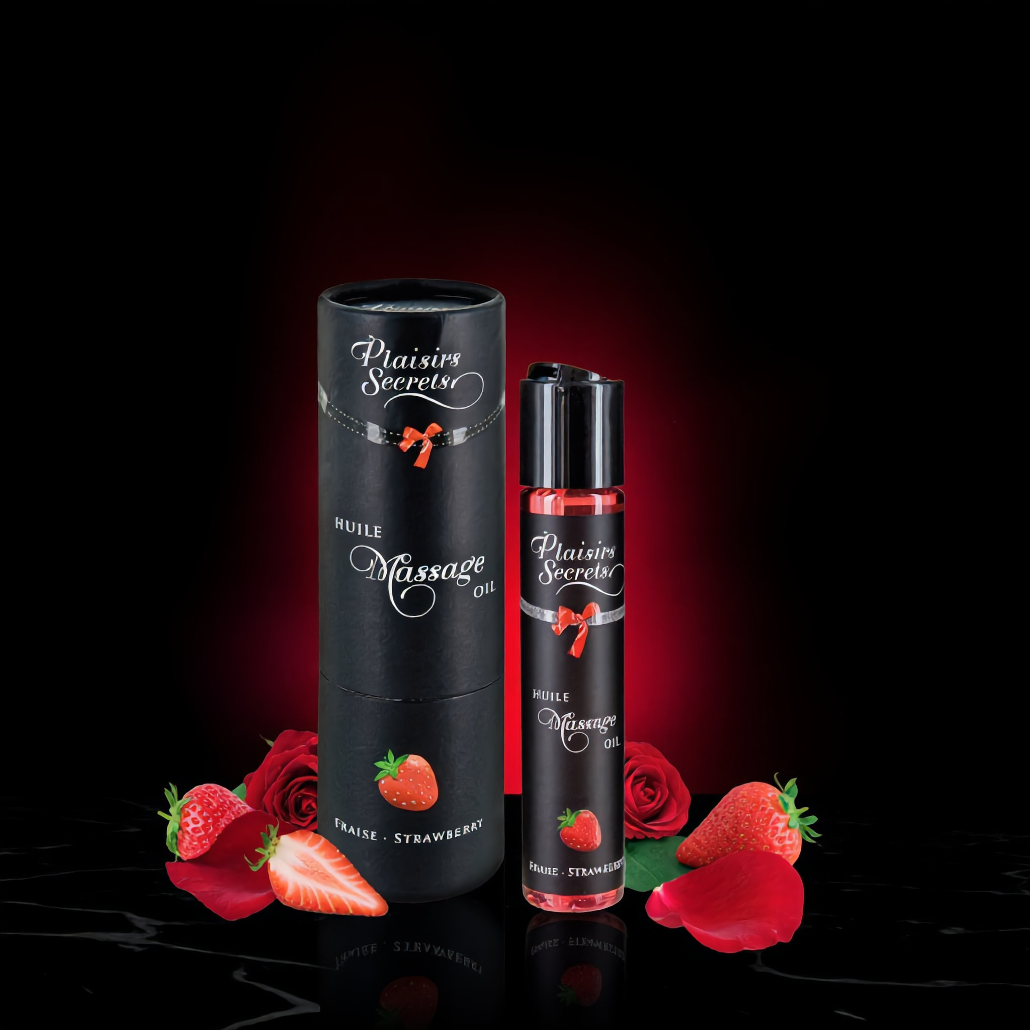 Huile de massage gourmande - Fraise vue 2 | ÉCRIN