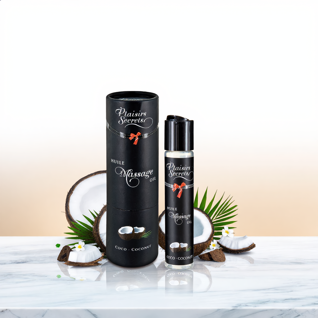 Huile de massage gourmande - Noix de coco vue 2 | ÉCRIN