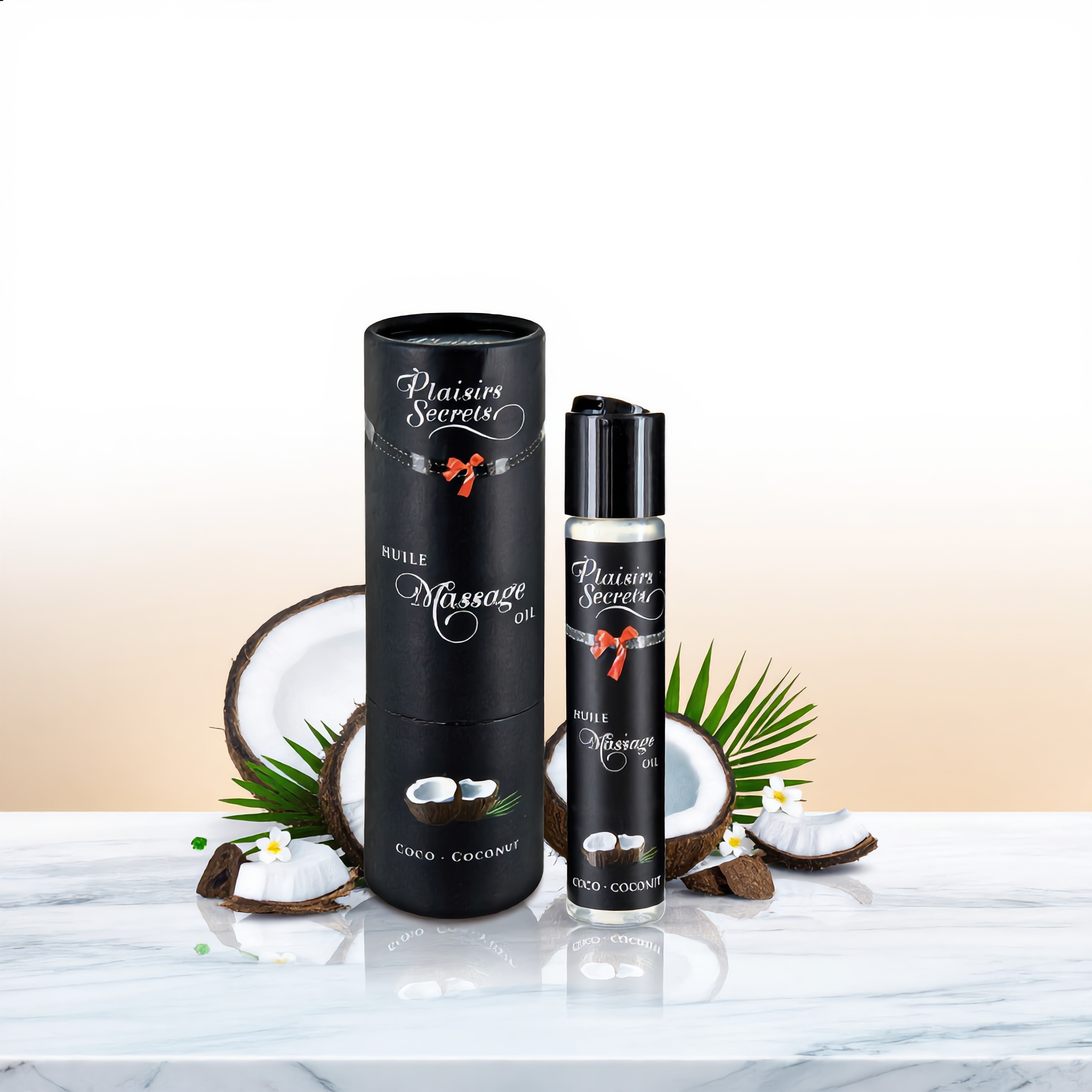 Huile de massage gourmande - Noix de coco vue 2 | ÉCRIN