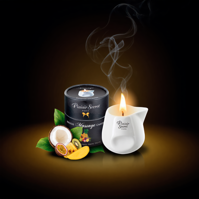 Bougie de Massage Fruits Exotiques - Plaisir Secret — Bougies de massage | ÉCRIN