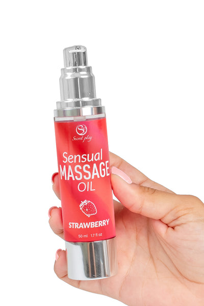 Huile de massage Fraise - Secret Play vue 3 | ÉCRIN
