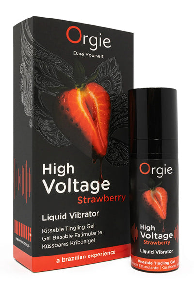 Gel d'excitation High Voltage Liquid Vibrator Fraise - Orgie vue 2 | ÉCRIN