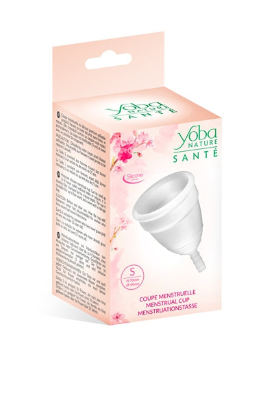 Coupe menstruelle Blanche Yoba Nature vue 3 | ÉCRIN