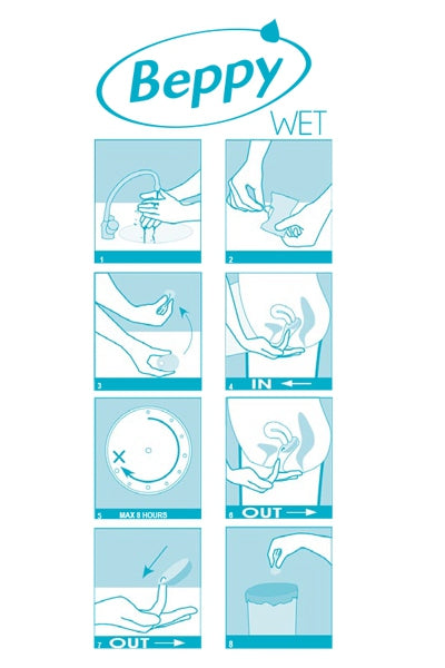Boite 8 tampons Beppy WET vue 2 | ÉCRIN