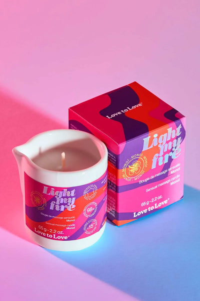 Bougie de massage Monoï - Love to Love vue 2 | ÉCRIN