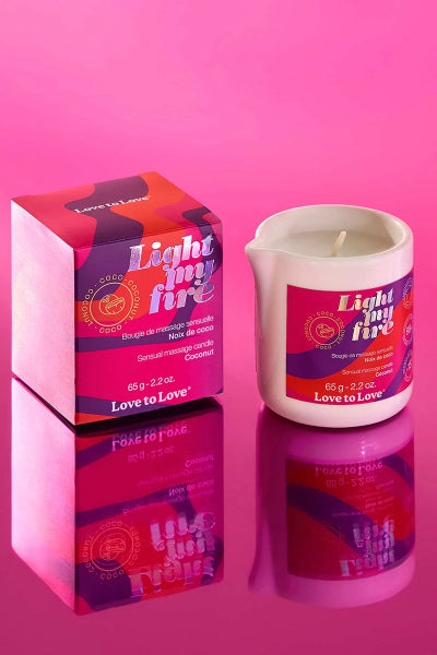 Bougie de massage Noix de coco - Love to Love vue 3 | ÉCRIN